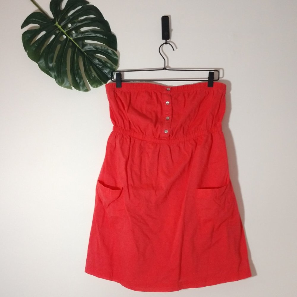 Aerie Strapless Salmon Dress Size M